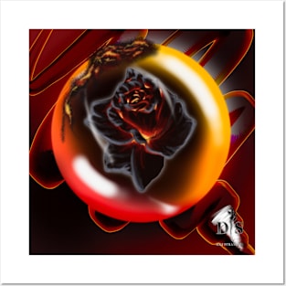 Mind Ball Lava Roses Posters and Art